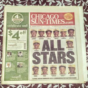 Chicago Sun Times Complete Newspaper Wednesday August 27, 2014 ALL STARS